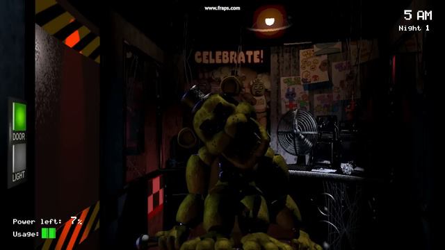 Golden Freddy NIGHT 1 (FNAF 1)