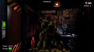 Golden Freddy NIGHT 1 (FNAF 1)
