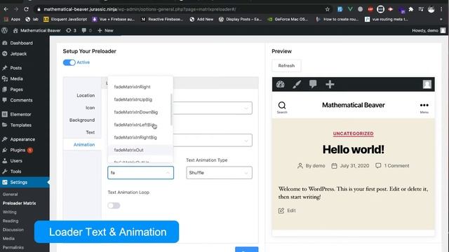 Preloader Matrix WordPress Plugin смотреть онлайн