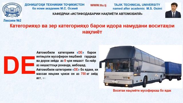 Lecture №3 Ҳаракат дар роҳ ва қоидаи он 23 07 2921 смотреть онлайн