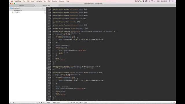 Learn PHP - Build your own database class using PDO - Part 3 - Clearn up your class code смотреть онлайн