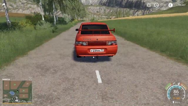 Farming Simulator 2019 LADA VAZ 2110 v2.0 Car - Araba Mod FS19 смотреть онлайн