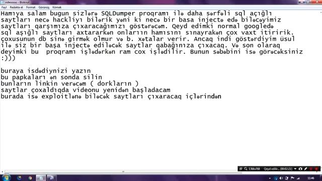 SQLDumper necə işlədilir Bozhqurd Security YouTube смотреть онлайн