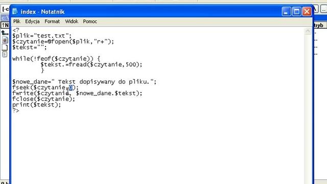 Kurs php i mysql lekcja 14 Zapis do pliku смотреть онлайн