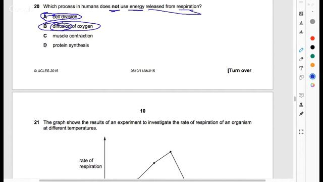 CIE IGCSE Biology 0610 | S15 P11 | Solved Past Paper смотреть онлайн