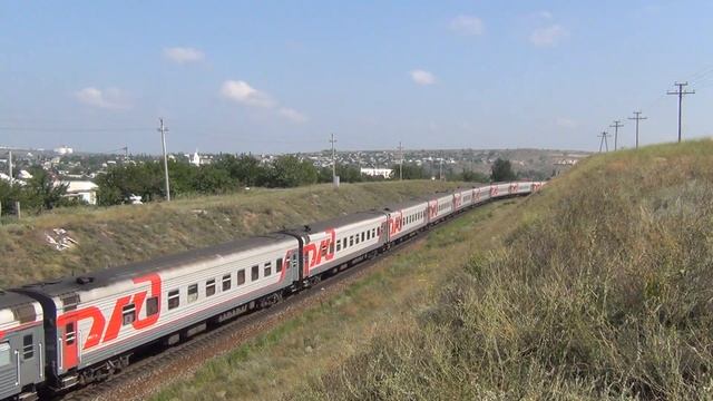 Тепловоз ТЭП70БС-068 с поездом №241 Иркутск — Адлер смотреть онлайн