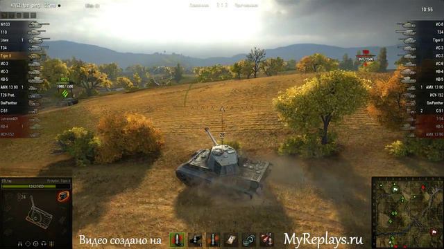 WOT: Редшир - PzKpfw VIB Tiger II - 1 фраг смотреть онлайн