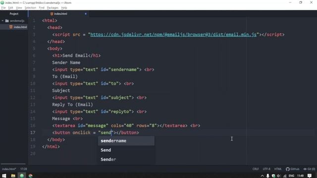Send Email Using JavaScript With EmailJS | JavaScript Send Email смотреть онлайн