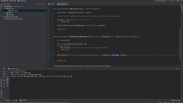 Golang WebSocket - Create PubSub Server смотреть онлайн