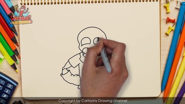 How to Draw Sans from Undertale - Como Dibujar a Sans - Как Нарисовать Санса смотреть онлайн
