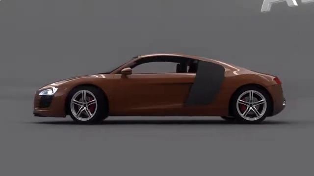 Lutishia cars Animation Blender 3D Audi R8 Rendering1 смотреть онлайн