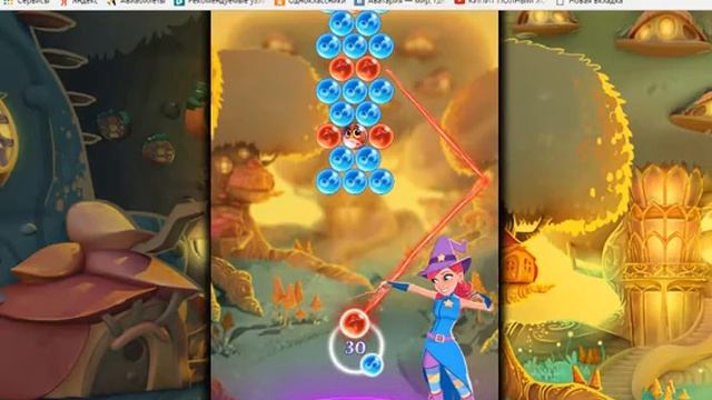 Играем в Bubble Witch 3 Saga смотреть онлайн