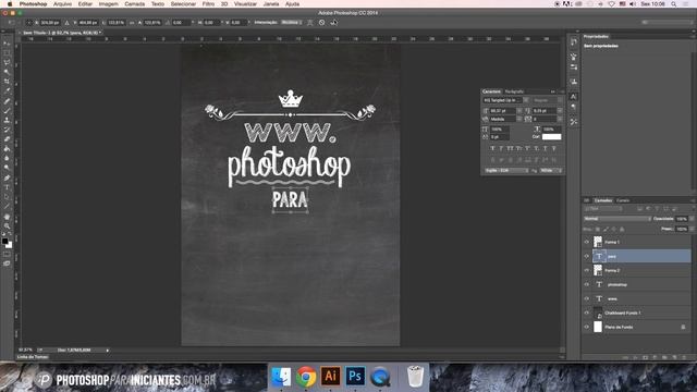 Como Fazer Chalkboard no Photoshop (Fundos, Fontes e Vetores) смотреть онлайн
