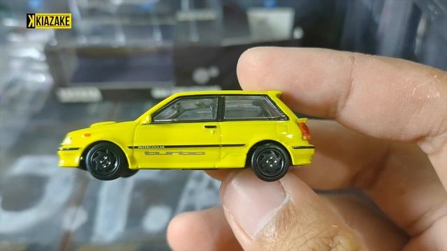 Unboxing BMC Toyota Starlet Turbo S 1988 EP71 Yellow - Not Review смотреть онлайн