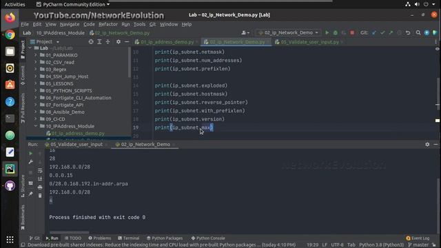 How to validate IP Address/Network using Python ipaddress module Part2: tutorial Network Automation смотреть онлайн
