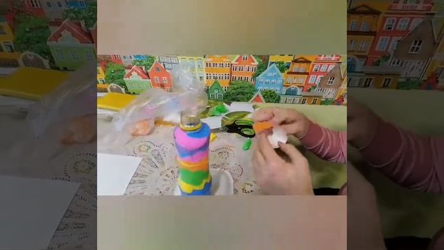 Лепка из воздушного пластилина "Ваза" смотреть онлайн