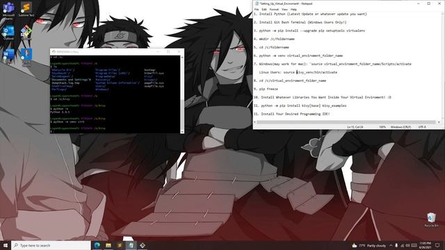 Setting up Python and Git Bash Terminal to create a Virtual Environment! (Beginners Welcome!) смотреть онлайн