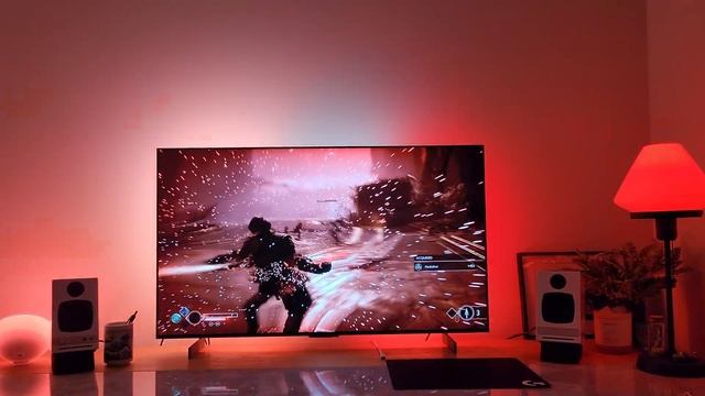 Philips Hue Sync set-up Demo | LG C2 42 OLED | God of War 4K HDR смотреть онлайн
