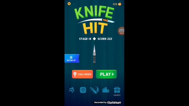 Как стрелять разными ножами в Knife Hit ? смотреть онлайн