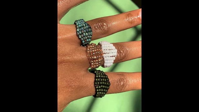 Seed Bead Minimalist Statement Rings смотреть онлайн