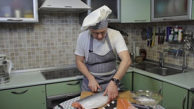 Как разделать Семгу / Как разделать Лосося. Искусство Разделки смотреть онлайн