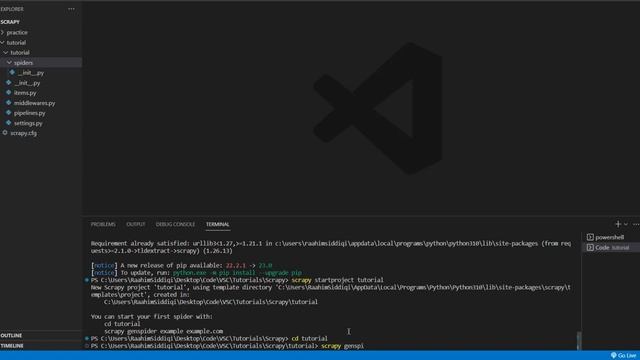 Creating a Project in Scrapy - Scrapy Tutorial Series Part#1 смотреть онлайн