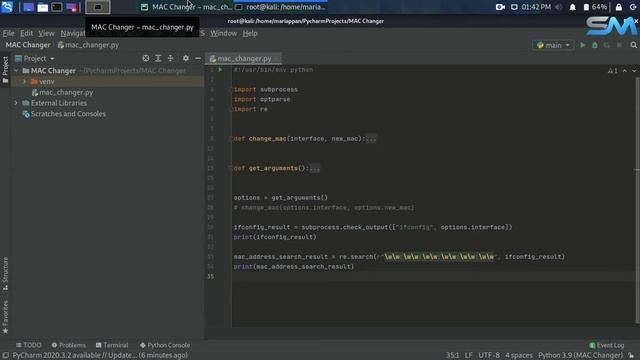 #15 Use RegEx in MAC Changer || Python for Hacking || S.M. Security смотреть онлайн