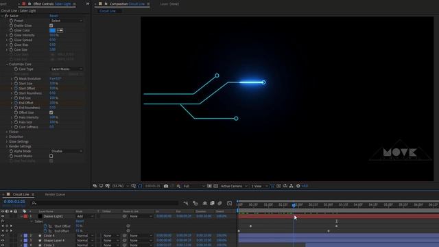 How to Create Futuristic Digital Circuit - After Effects Tutorial смотреть онлайн