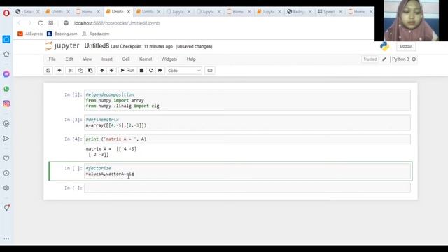 penyelesaian eigenvalue dan eigenvector menggunakan python (jupyter notebook) смотреть онлайн