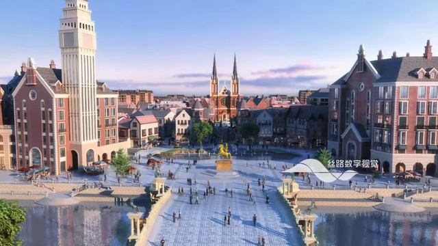 Roland Town Virtual Tour Animation --- Silkroad CG смотреть онлайн