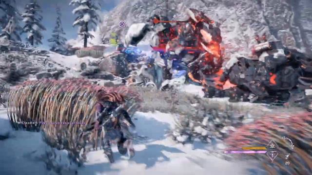 Aloy, Clawstrider and Tremortusk vs Hostile Tremortusk | Horizon Forbidden West смотреть онлайн