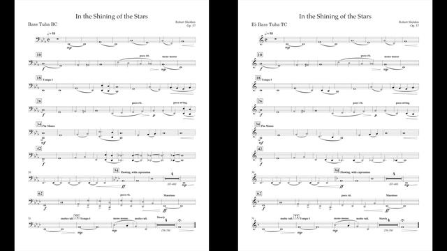 In The Shining Of The Stars (F/Eb Bass Tuba part) by Robert Sheldon смотреть онлайн