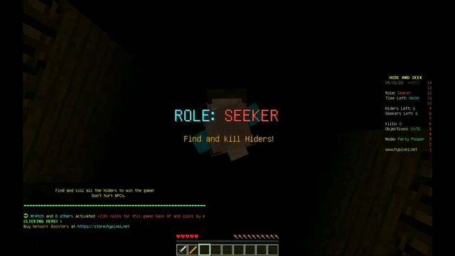 ПРЯТКИ На ХАЙПИКСЕЛЕ //HIDE AND SEEK На HYPIXEL // ИГРАЮ 4 ИГРЫ смотреть онлайн