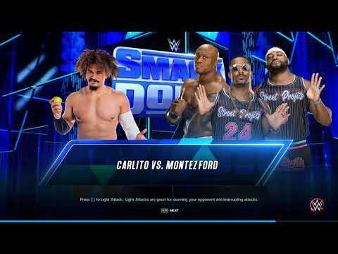 WWE2K23 Carlito vs Montez Ford смотреть онлайн