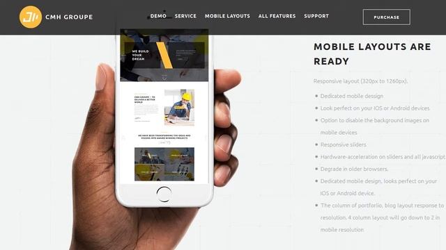 CMH Group - Building, Architects and Construction WordPress Theme смотреть онлайн