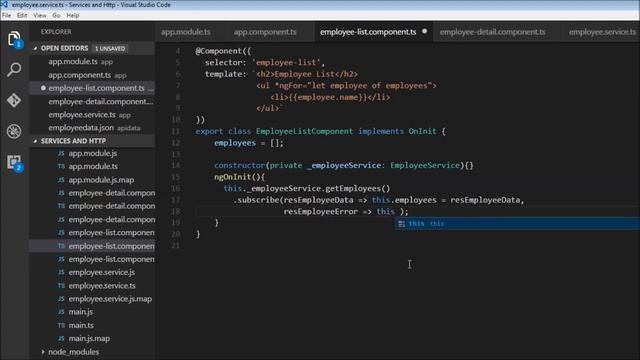 Angular 2 Tutorial - 29 - Http Error Handling смотреть онлайн