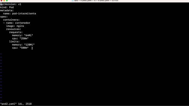 Aprende que es kubernetes Quality of services QoS