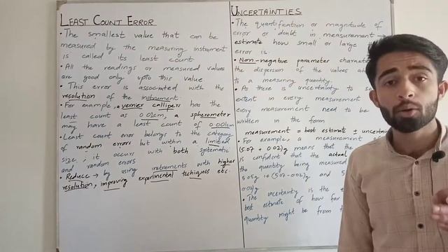 Least Count Error | Uncertainties | Types of Uncertainties | Study Wali Class | Abdul Hanan смотреть онлайн