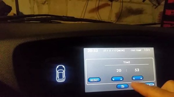 Subaru Tribeca with navi  setting date and time