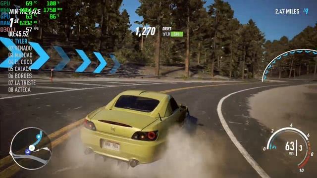 Need for Speed: Payback on i7-3770 + RX 460 2GB + HyperX Fury 8GB DDR3 1866Mhz смотреть онлайн