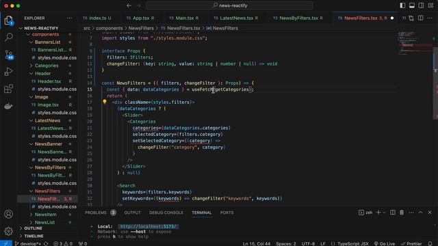 React Новости. TypeScript Практика. React приложение новостей. [12] смотреть онлайн