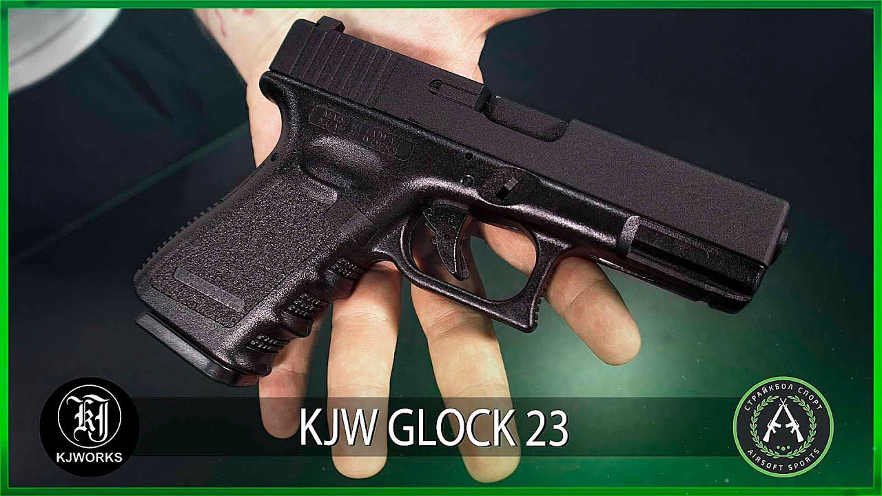 Обзор пистолета KJWorks GLOCK 23. Страйкбольный пистолет. смотреть онлайн