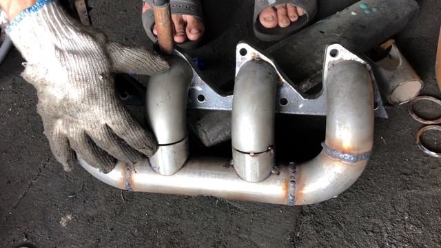 Tự làm cổ pô xả với hút của động cơ 4D56 để lắp ráp cano test thử смотреть онлайн