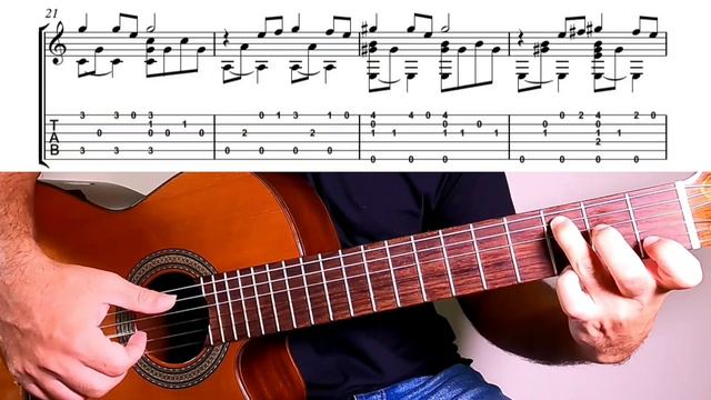 Sway Classical Guitar Tutorial + Sheet and Tab | Quién será | Fingerstyle смотреть онлайн