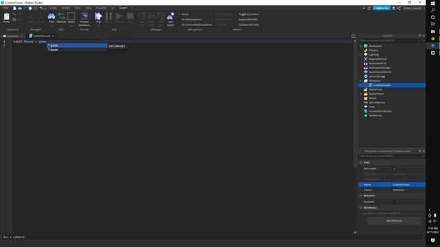 How to make a Custom Mouse Cursor in Roblox Studio? EASY TUTORIAL!! смотреть онлайн