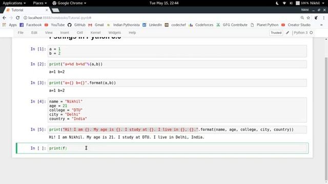 f-string in Python 3.6+ смотреть онлайн