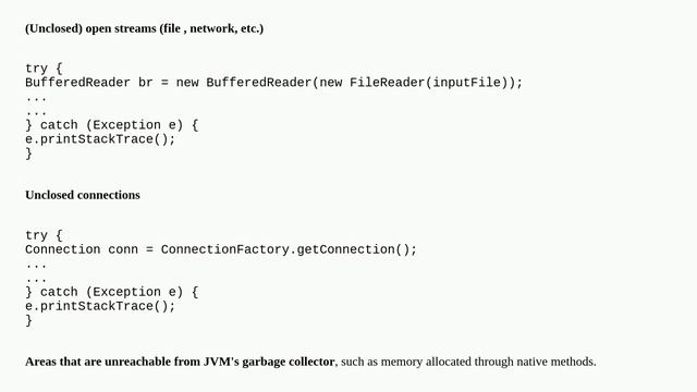How can I create a memory leak in Java? смотреть онлайн