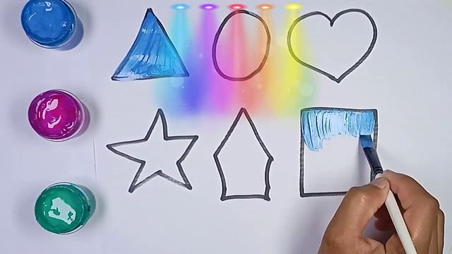 Bolalar uchun shakllar rasm chizish | Рисование фигур для детей | Drawing shapes for children смотреть онлайн