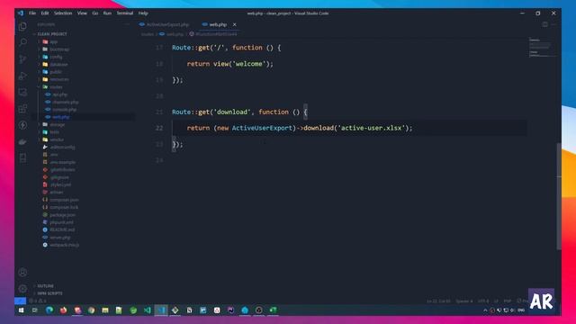 Laravel Exel pacakge tutorial export data to XLS, CSV and PDF смотреть онлайн