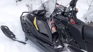 Ставр Стелс снегоход устранение конструктивного недочёта, выехал на родник